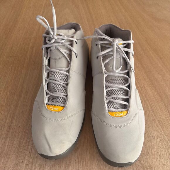 Reebok RB 811 FLU Men’s Size 15 Grey & Yellow Sneakers — Rare Vintage RBK - Picture 2 of 8